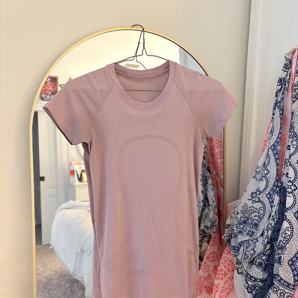 lululemon athletica pink swiftly tech short sleeve tee